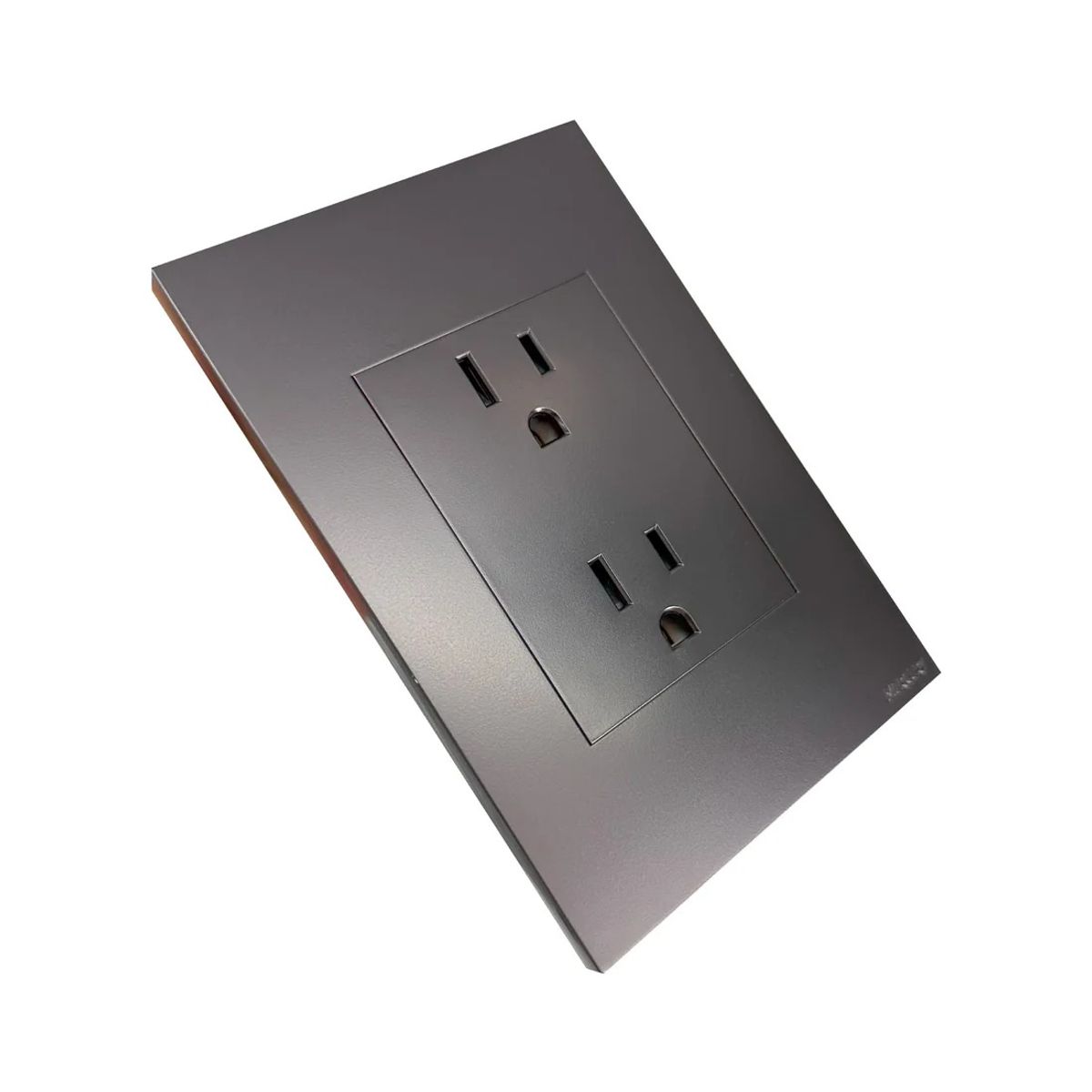 MERCURY - Tomacorriente Doble Polo a Tierra Silver Luxury Mercury