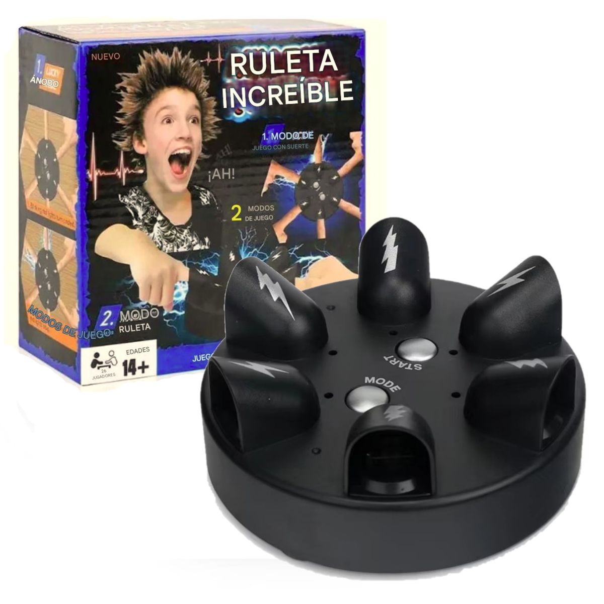 OTRAS MARCAS - Juego De Descargas Electricas Al Azar - Detector De Mentiras Negro