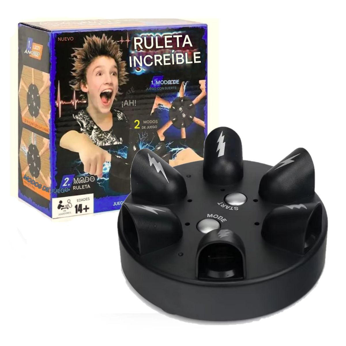 OTRAS MARCAS - Juego De Descargas Electricas Al Azar - Detector De Mentiras Negro