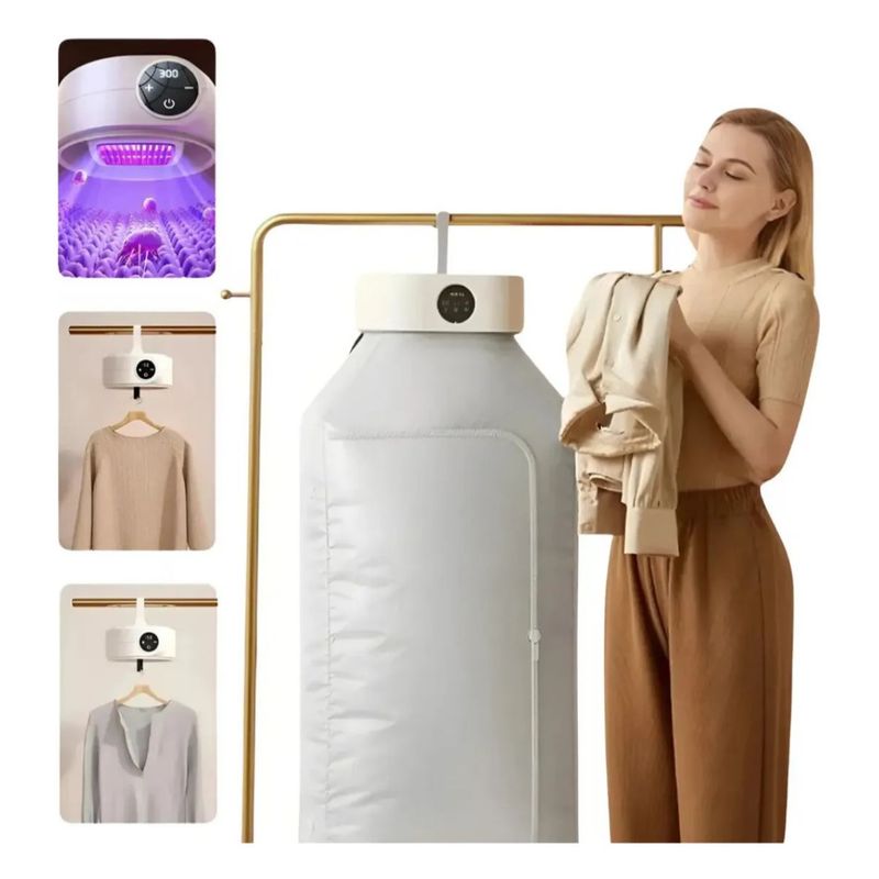 GENERICO - Secadora Portátil con Aire Caliente- Plegable y eficiente