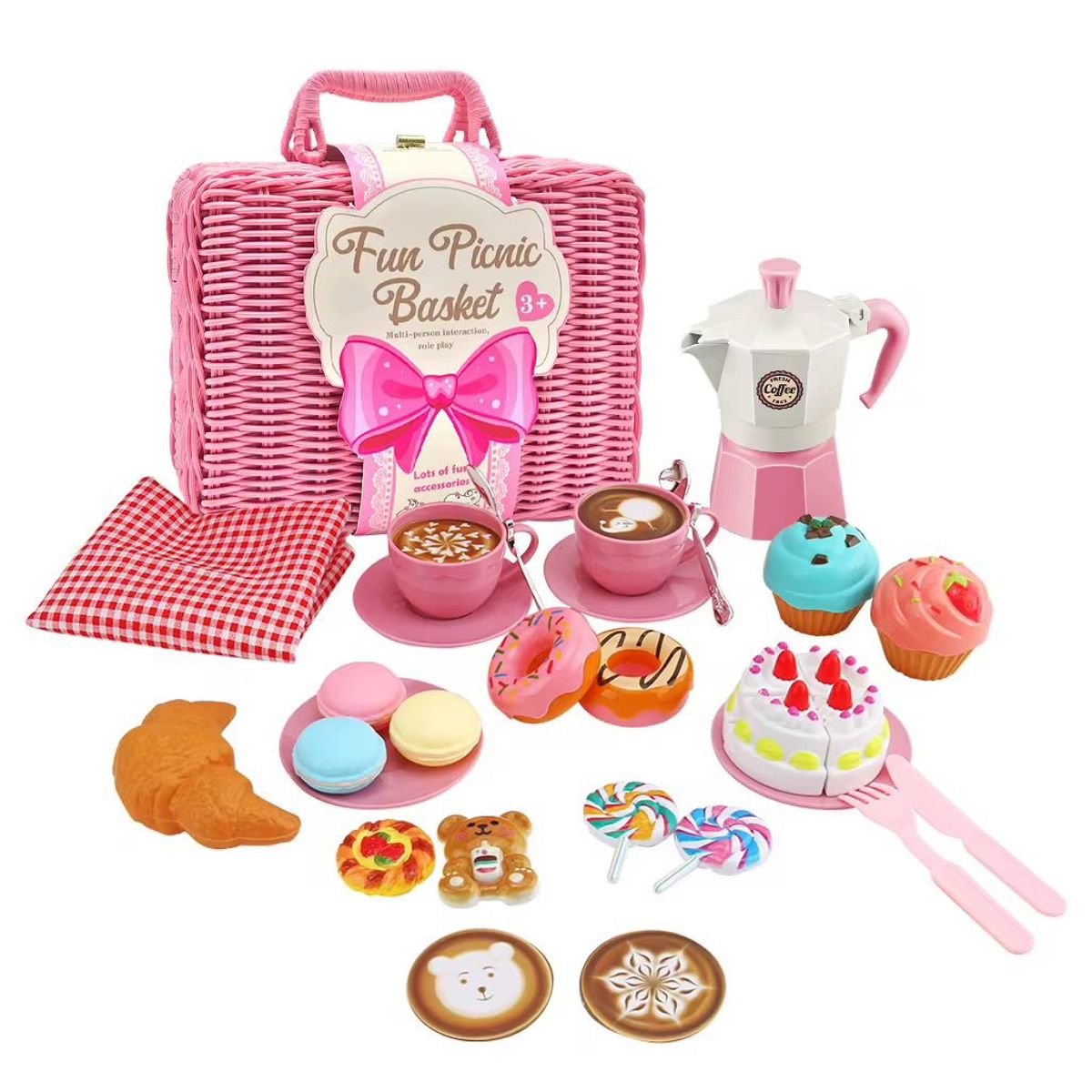 GENERICO - Juego De Té y Picnic Infantil 30 Piezas Juguete Para Niños