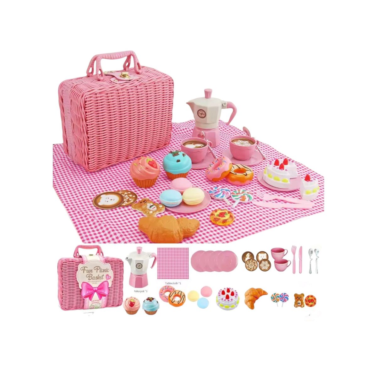 GENERICO - Juego De Té y Picnic Infantil 30 Piezas Juguete Para Niños