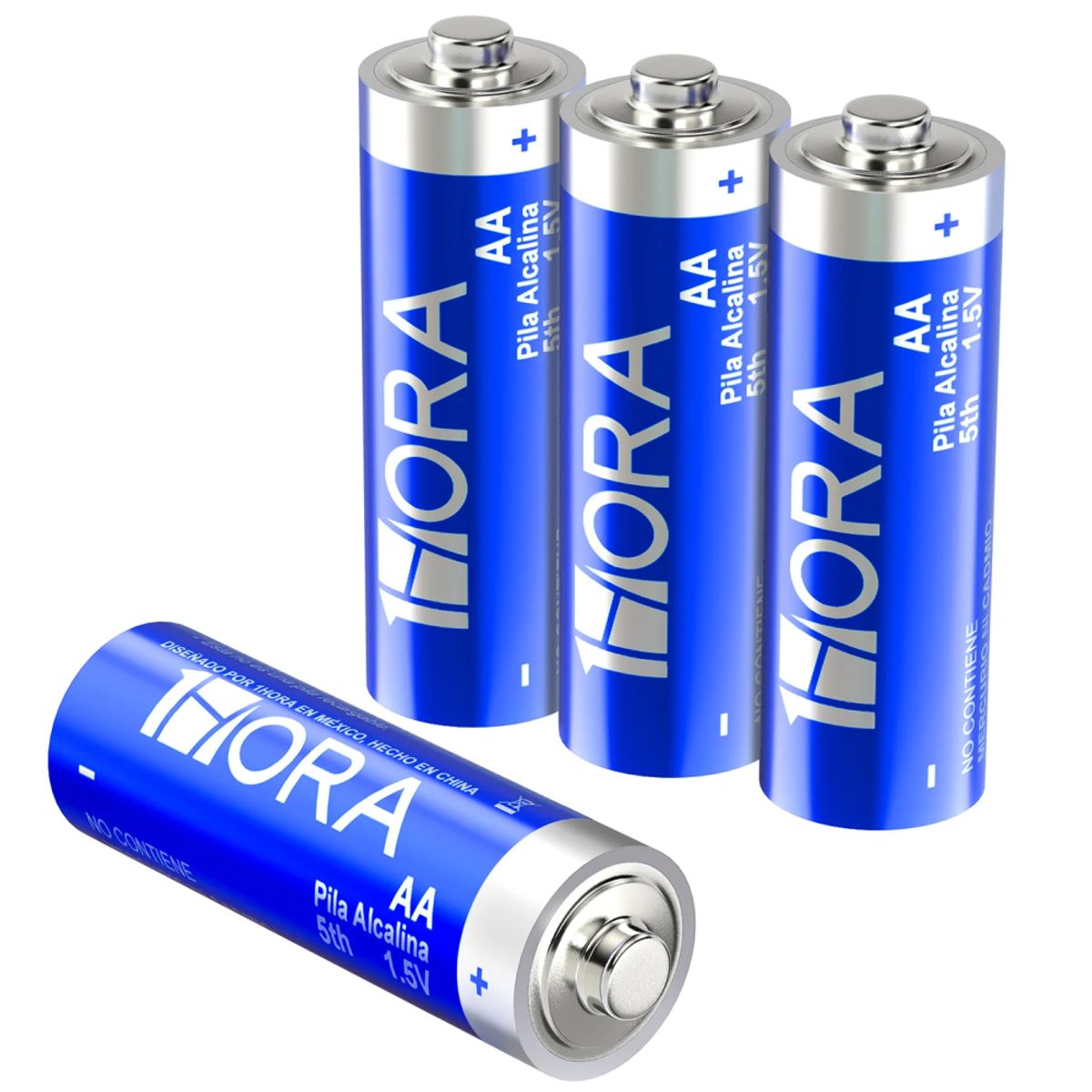 1HORA - Pack 40 Pilas Baterías Alcalinas 1hora Doble Aa Lr03 1.5v