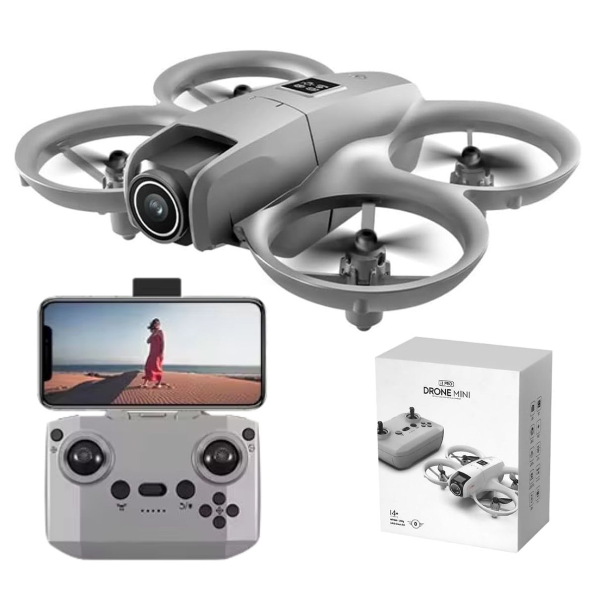 COLME TECHNOLOGY HOME - Mini Drone H21 Dual Cámara HD Wifi Sensor Obstáculos UAV FPV