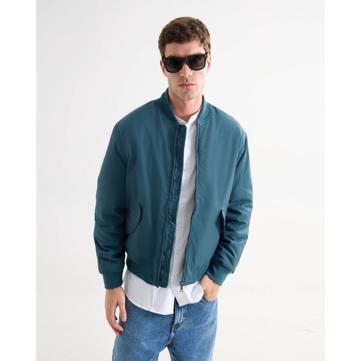 SEVEN SEVEN - Chaqueta Para Hombre Bomber Color Agua Marca Seven Seven #45080468