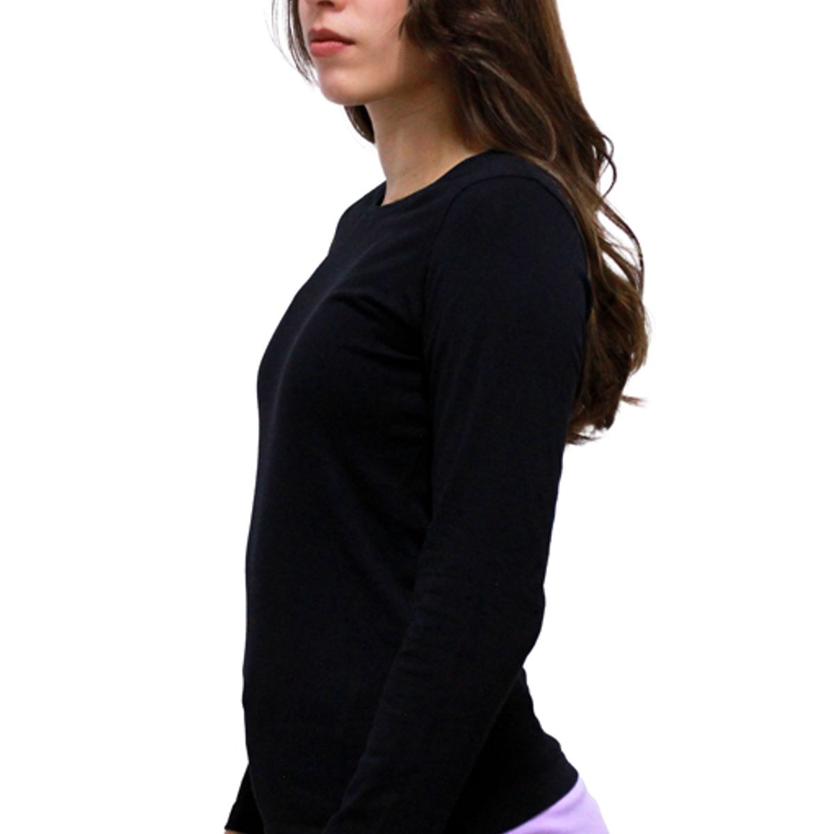 BOCARED - ISIS CAMISETA PARA DAMA MANGA LARGA CUELLO REDONDO EN COLOR NEGRO