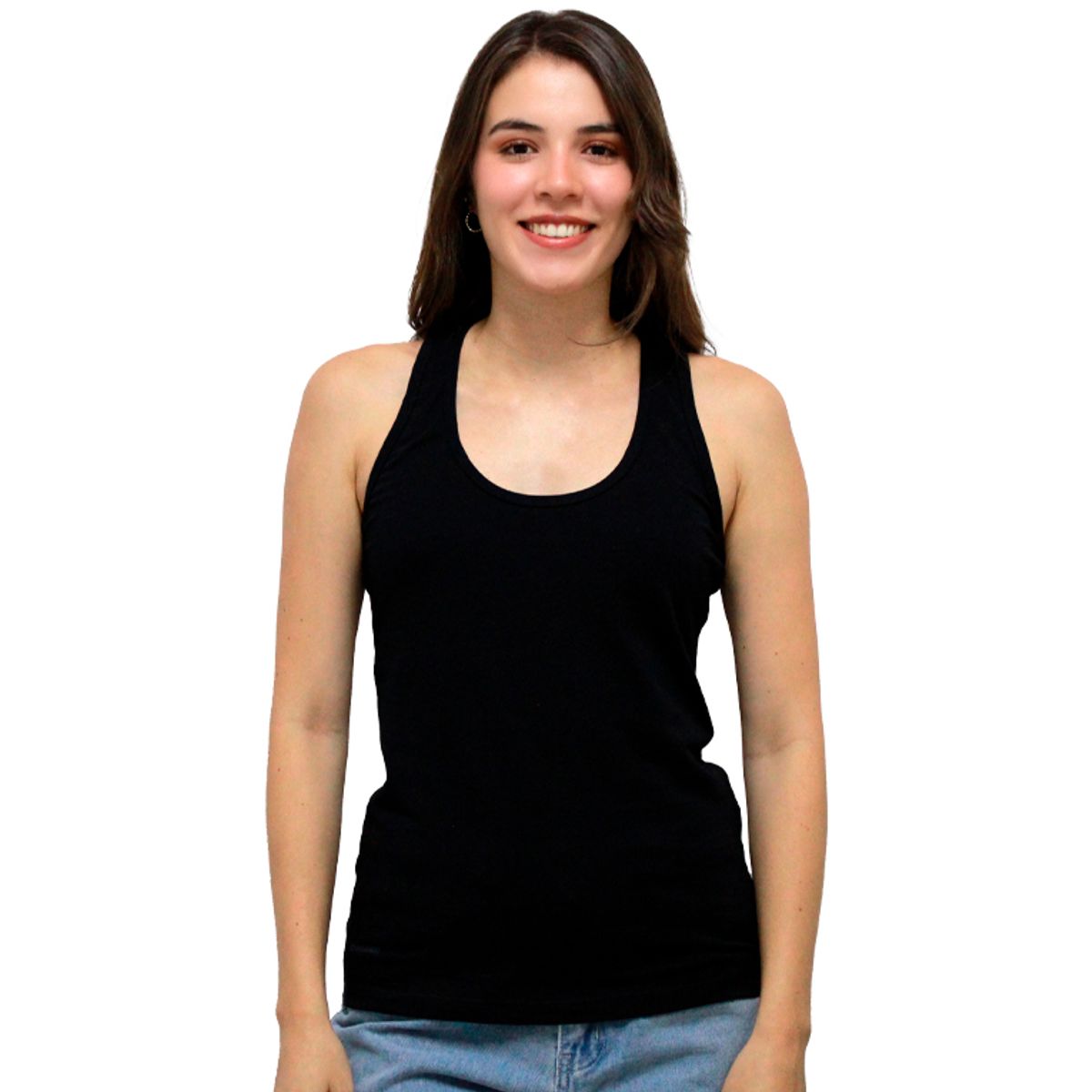 BOCARED - AFRODITA ATLETICA BASICA PARA DAMA MANGA SISA EN COLOR NEGRO