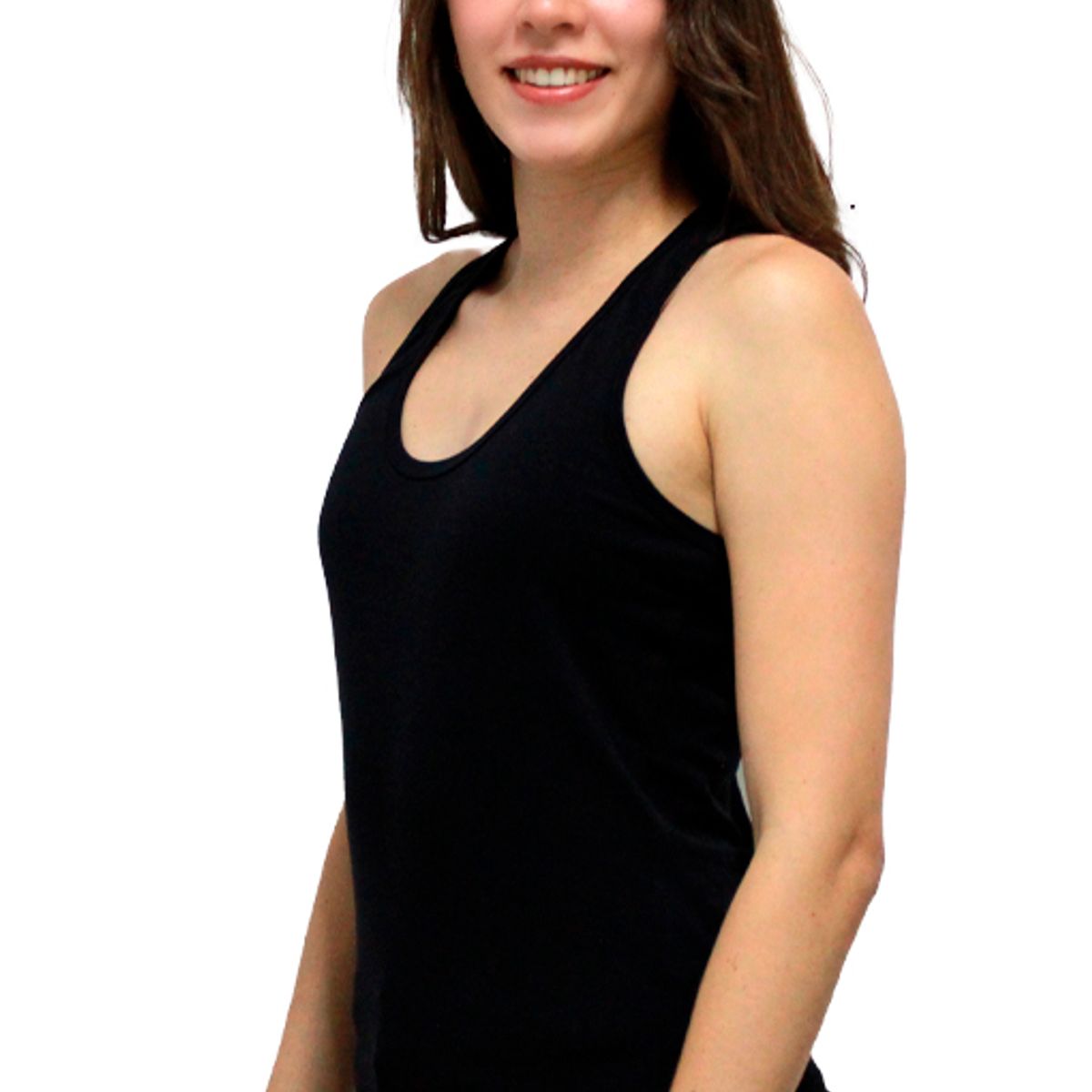 BOCARED - AFRODITA ATLETICA BASICA PARA DAMA MANGA SISA EN COLOR NEGRO