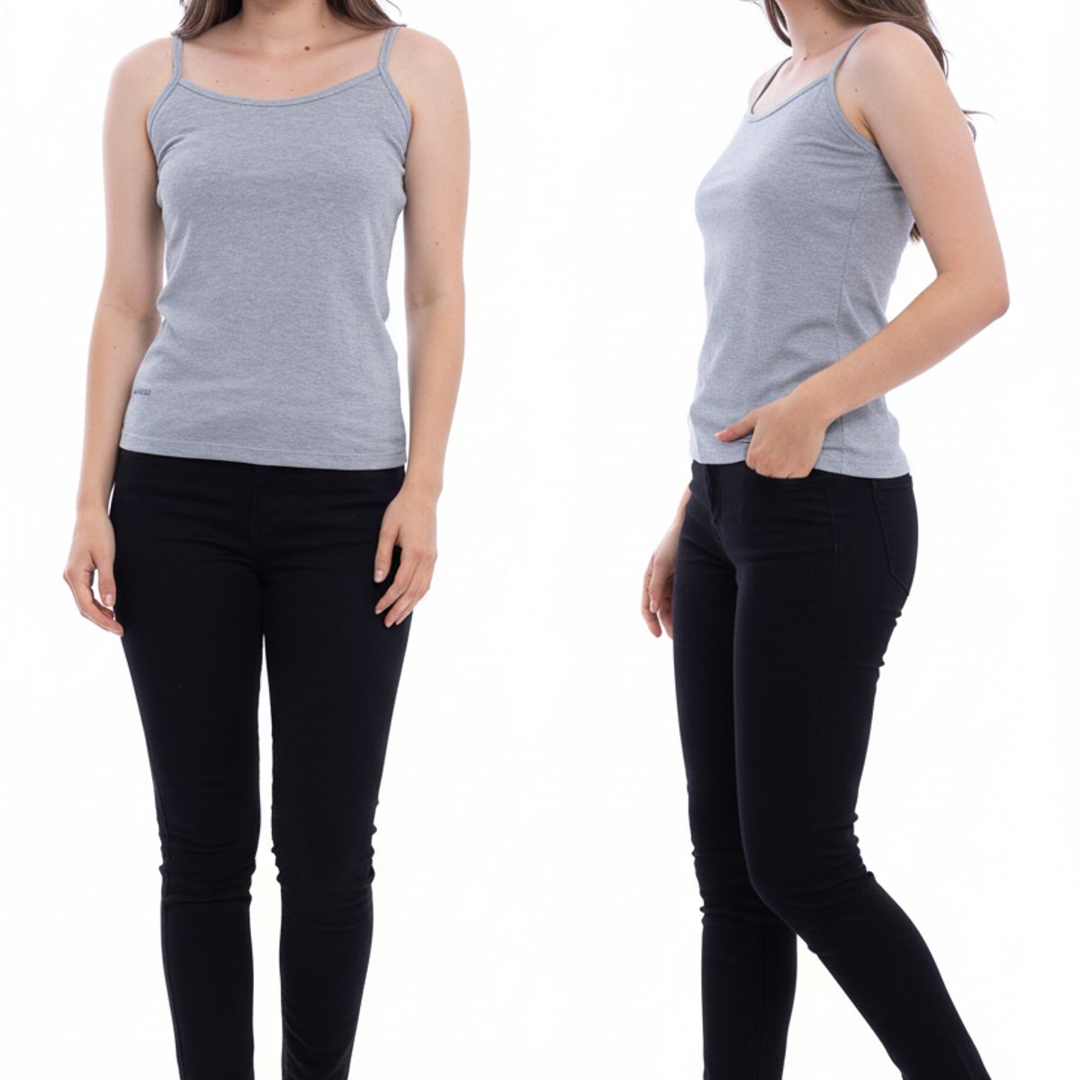 BOCARED - VENUS BLUSA DE TIRAS PARA DAMA EN COLOR GRIS