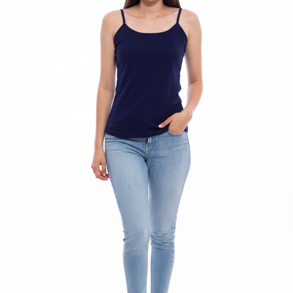 BOCARED - VENUS BLUSA DE TIRAS PARA DAMA EN COLOR AZUL OSCURO