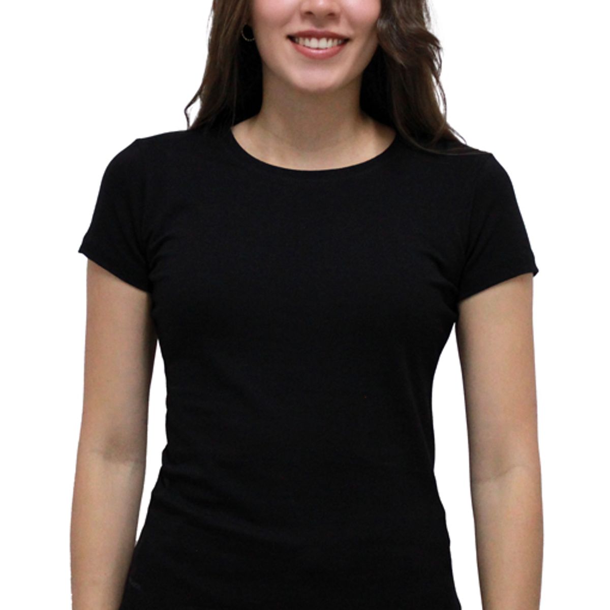 BOCARED - MAIA CAMISETA PARA DAMA MANGA CORTA CUELLO REDONDO EN COLOR NEGRO