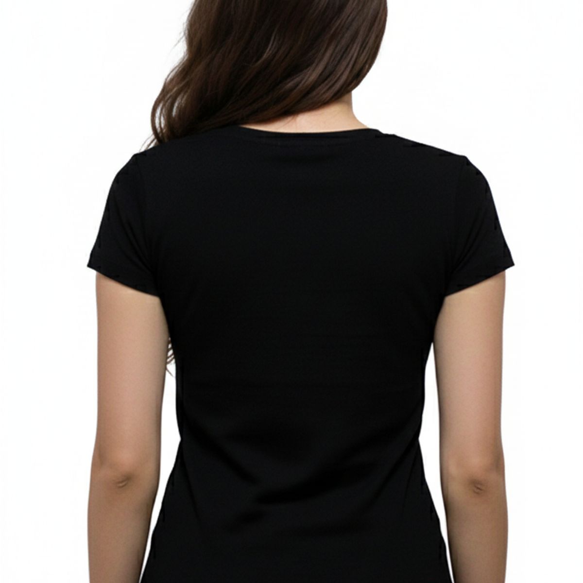 BOCARED - MAIA CAMISETA PARA DAMA MANGA CORTA CUELLO REDONDO EN COLOR NEGRO