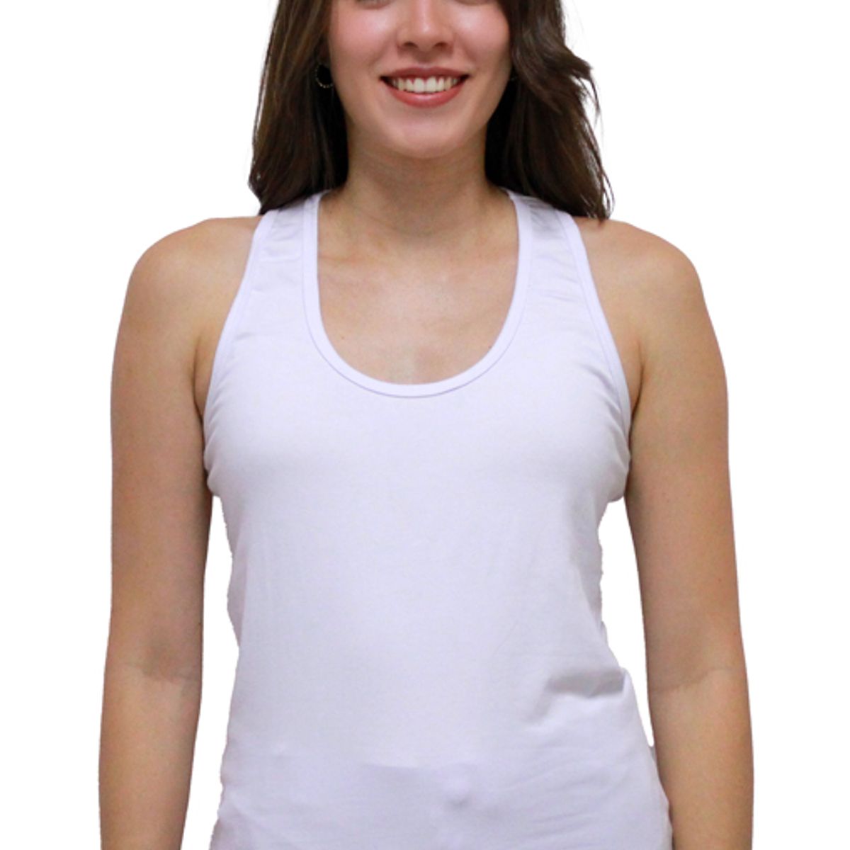 BOCARED - EMMA ATLETICA PARA DAMA EN RIB CON ESPALDA MARIPOSA EN COLOR BLANCO