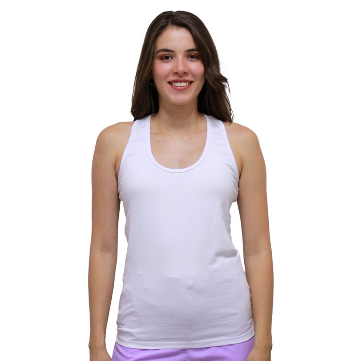 BOCARED - EMMA ATLETICA PARA DAMA EN RIB CON ESPALDA MARIPOSA EN COLOR BLANCO