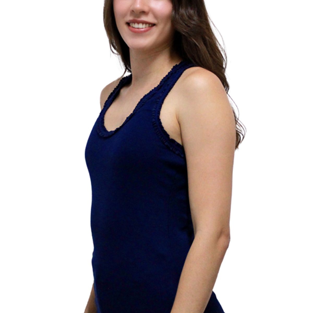 BOCARED - EMMA ATLETICA PARA DAMA EN RIB CON ESPALDA MARIPOSA EN COLOR AZUL OSCURO