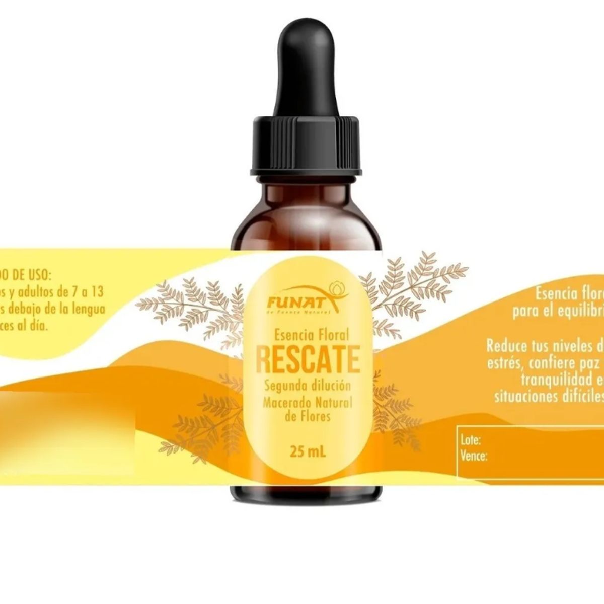 FUNAT - ALIMENTO CON MINERALES + VITAMINAS X 25 ML./ RESCATE - FUNAT