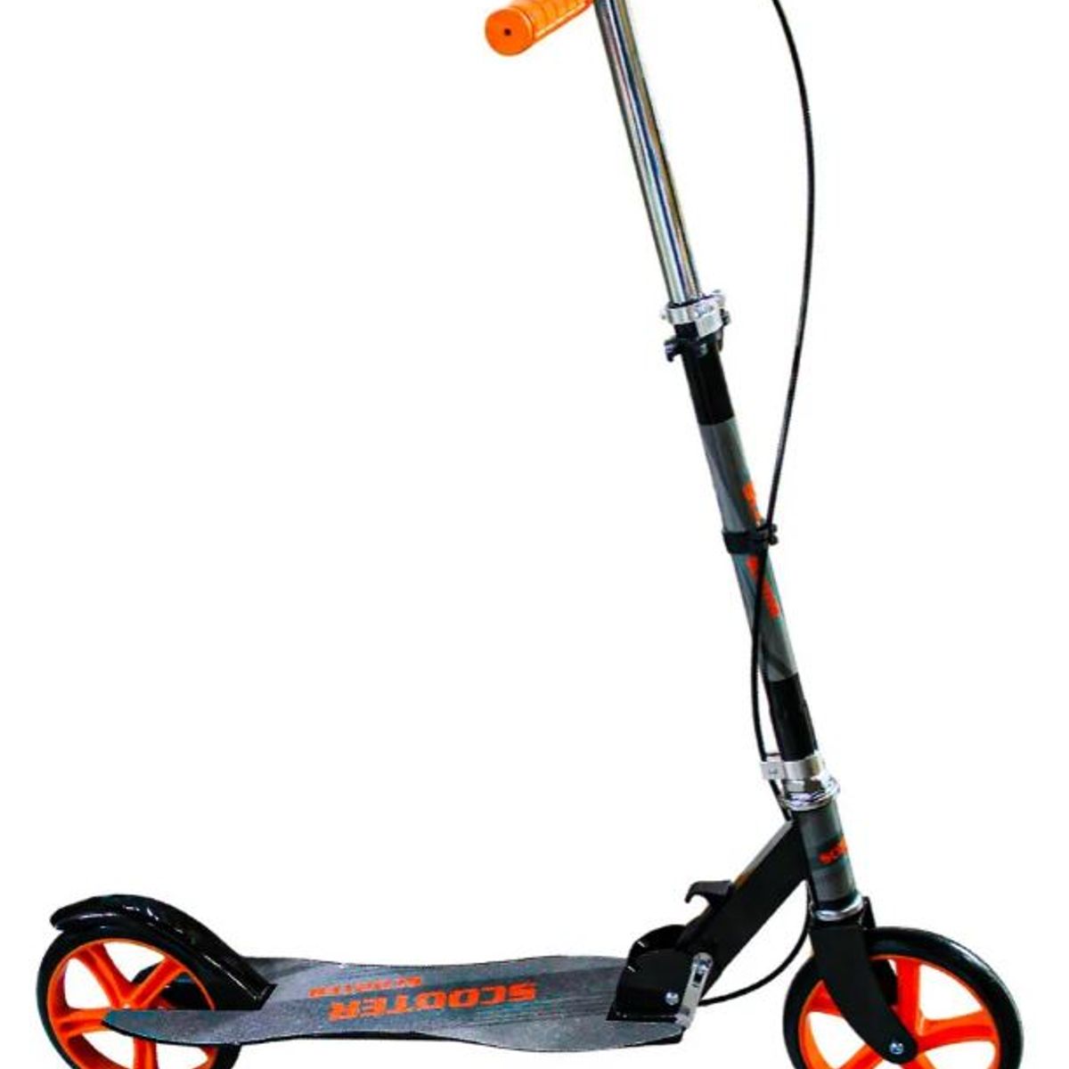 INNOVA - Scooter Plegable Para Niño Y Adulto Freno Manillar Ajustable Naranja
