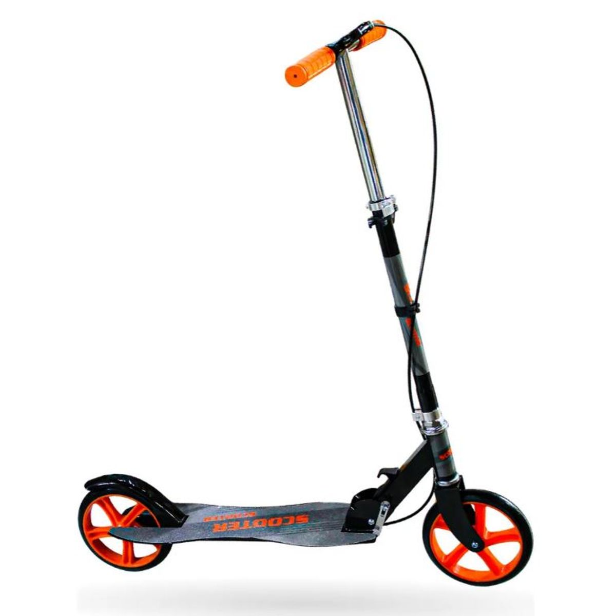 INNOVA - Scooter Plegable Para Niño Y Adulto Freno Manillar Ajustable Naranja