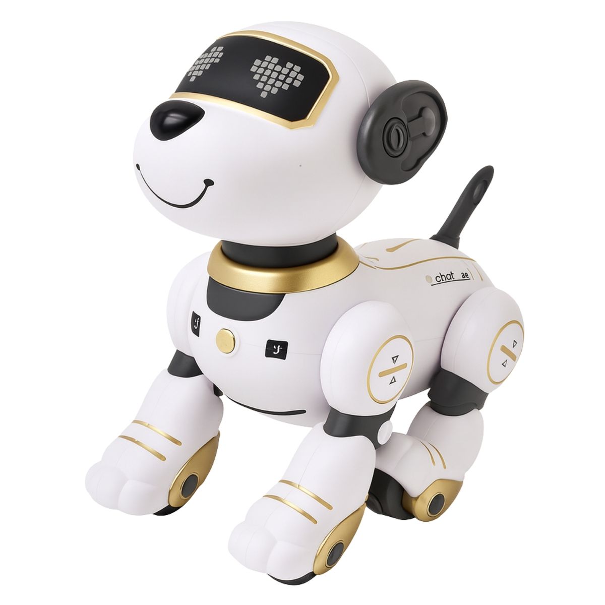 GENERICO - Perro robot inteligente + control remoto juguete electrónico dorado