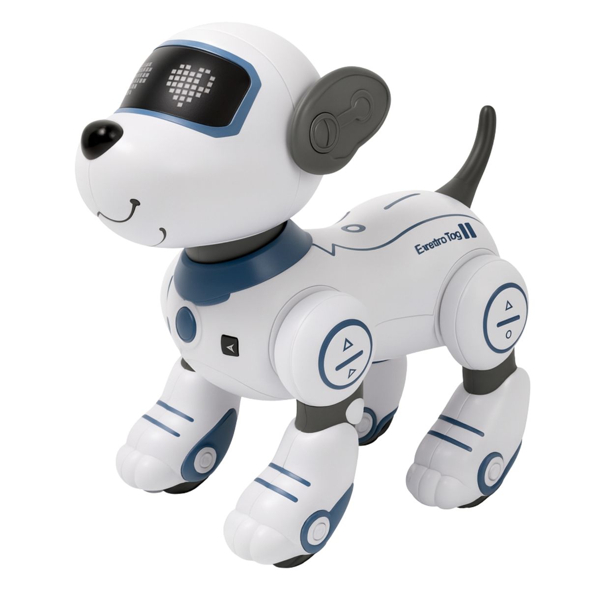 GENERICO - Perro robot inteligente + control remoto juguete electrónico gris