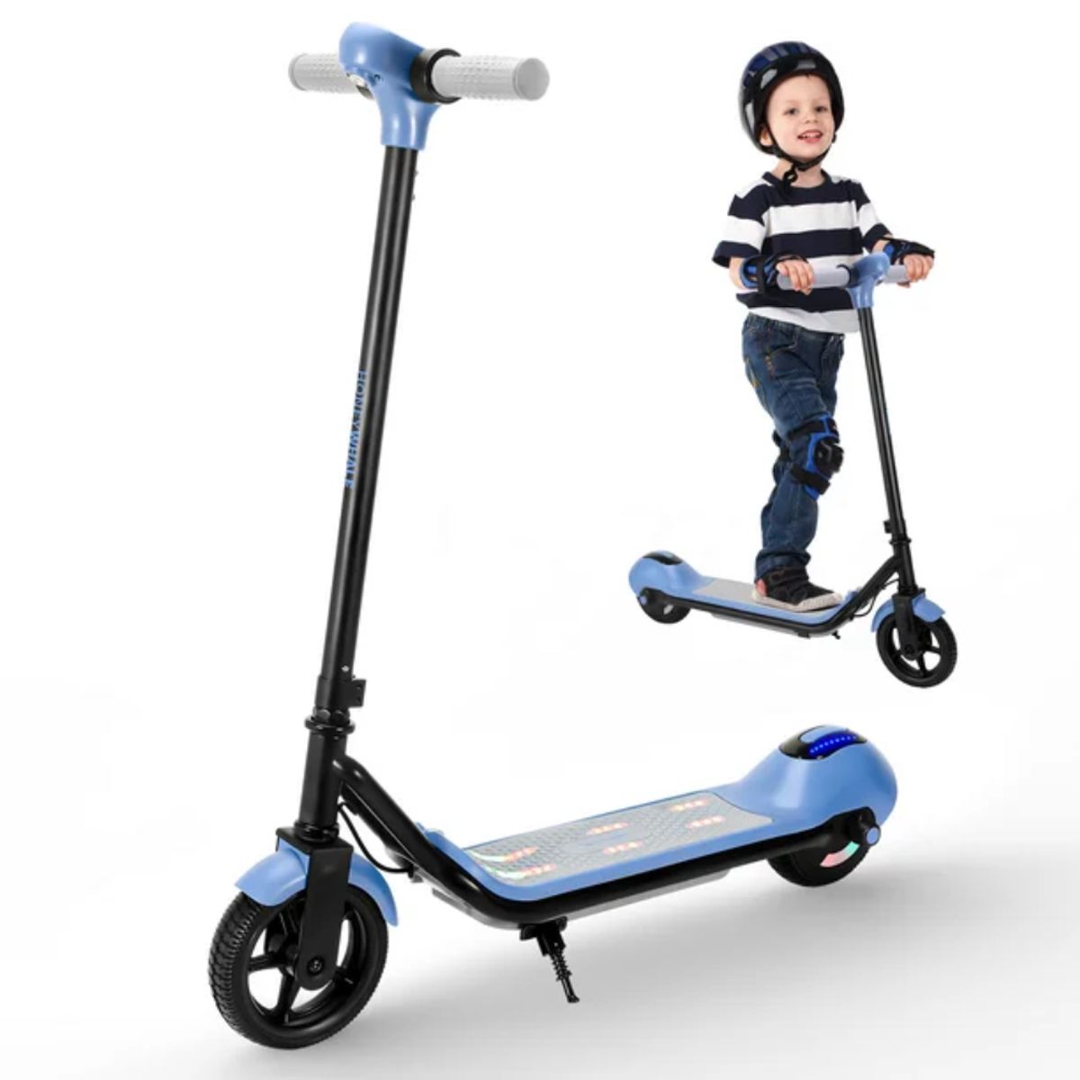 GENERICO - Patineta Scooter Electrica Niños 6-12 años Luz Bluetooth E7