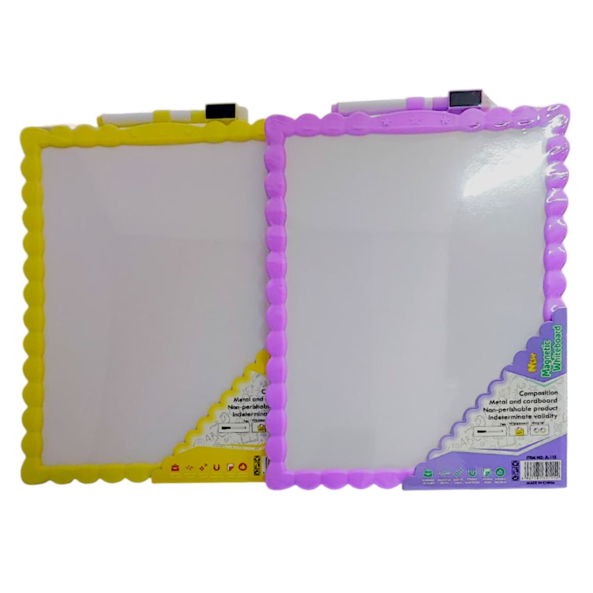 GENERICO - Tablero Pizarra Magnética Pequeña con Borrador y Marcador marco decorativo