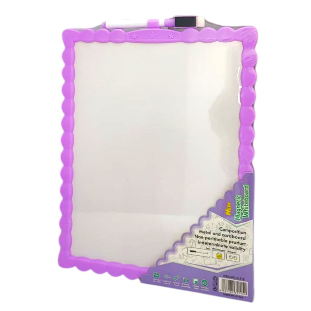 GENERICO - Tablero Pizarra Magnética Pequeña con Borrador y Marcador marco decorativo