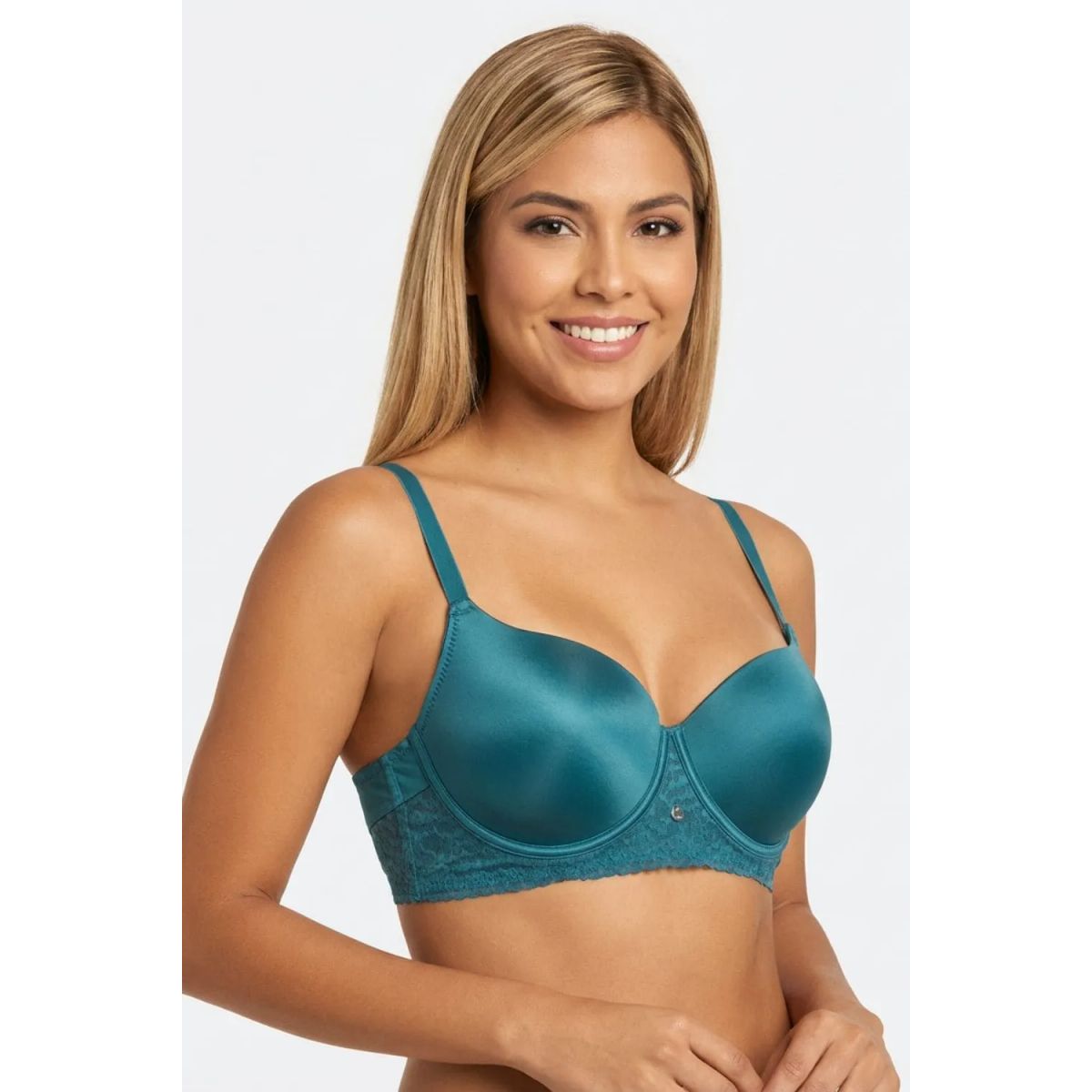 LILI PINK - Brasier con cobertura 3/4 individual en microfibra satinada