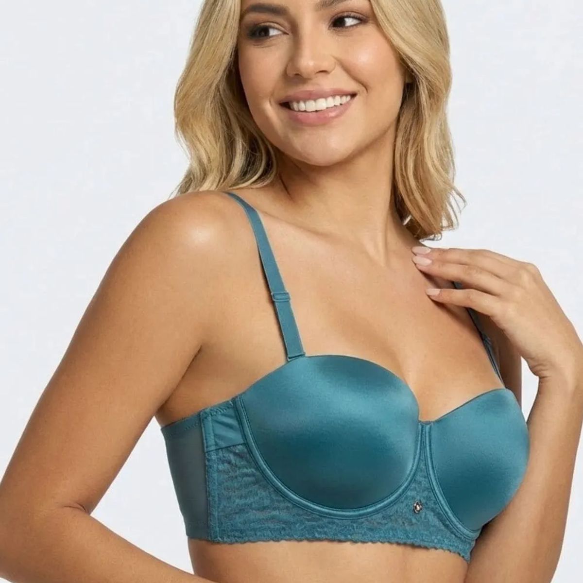 LILI PINK - Brasier strapless individual confeccionado en microfibra satinada