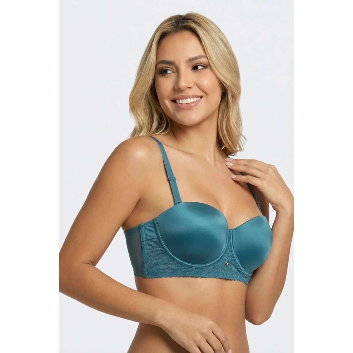 LILI PINK - Brasier strapless individual confeccionado en microfibra satinada