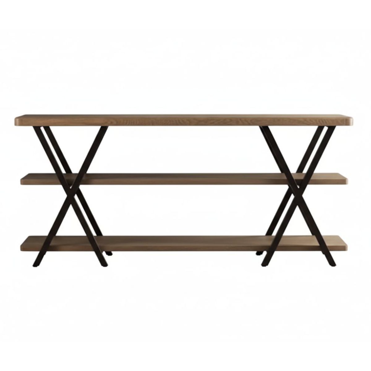 22 GRADOS DECORACION - Estantería Xup en Roble y Metal  180cm x 50cm