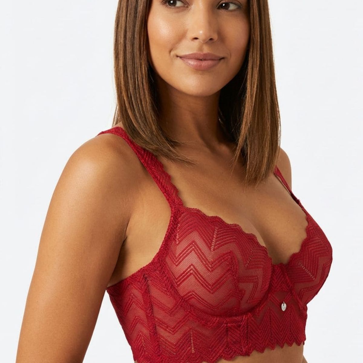 LILI PINK - Brasier individual con cobertura 3/4 sin copas