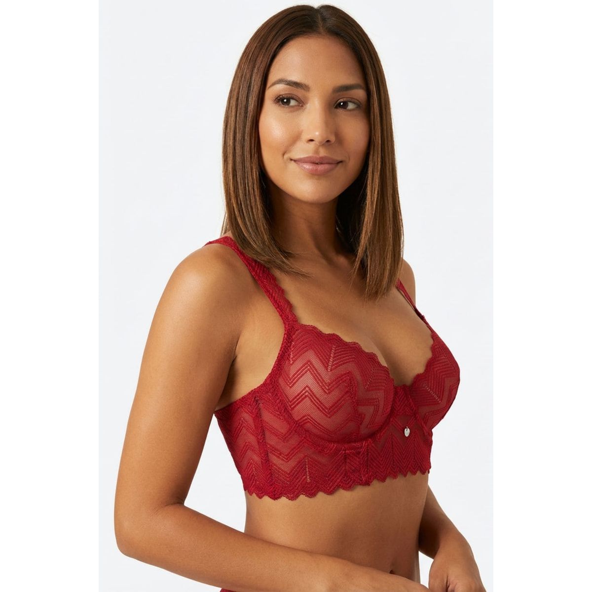 LILI PINK - Brasier individual con cobertura 3/4 sin copas