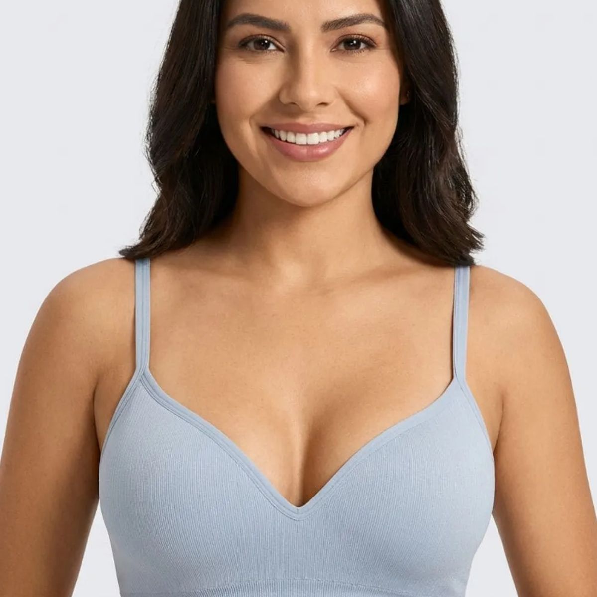 LILI PINK - Brasier triangular individual seamless confeccionado en poliamida