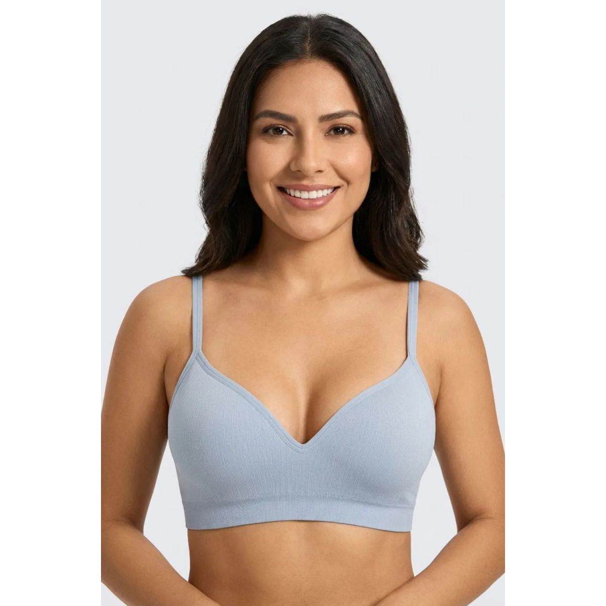 LILI PINK - Brasier triangular individual seamless confeccionado en poliamida