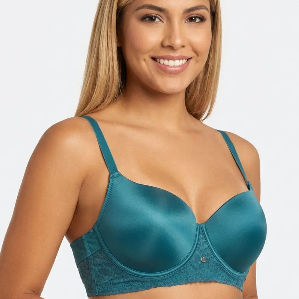 LILI PINK - Brasier con cobertura 3/4 individual en microfibra satinada