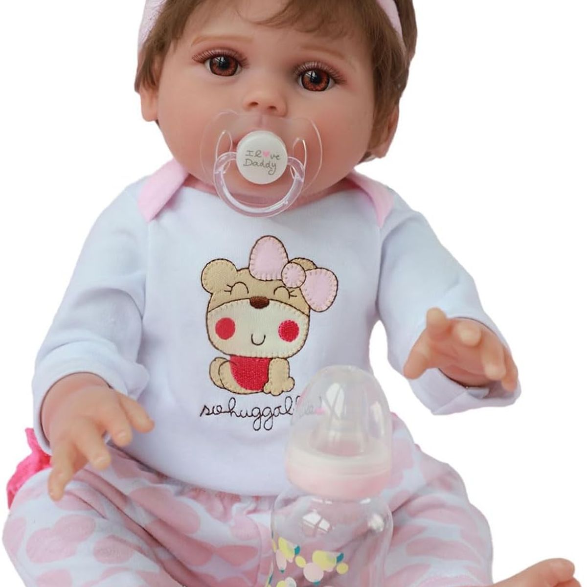 REBORN - Muñeca Bebé Reborn Hermosa Lucy 45 Cm * Cuerpo Vinilo