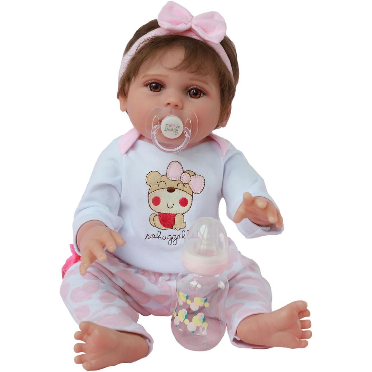 REBORN - Muñeca Bebé Reborn Hermosa Lucy 45 Cm * Cuerpo Vinilo