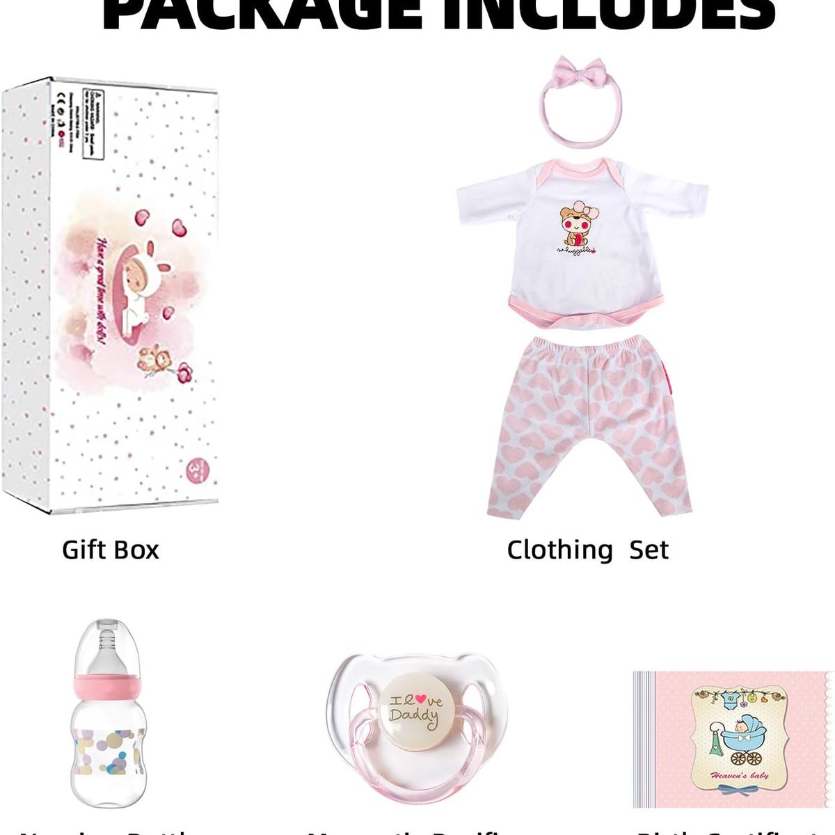 REBORN - Muñeca Bebé Reborn Hermosa Lucy 45 Cm * Cuerpo Vinilo