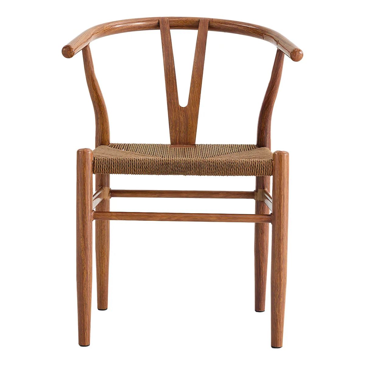 GENERICO - Set 2 Sillas De Comedor Top Living Estilo Wishbone Café Diseño De La Tela Liso