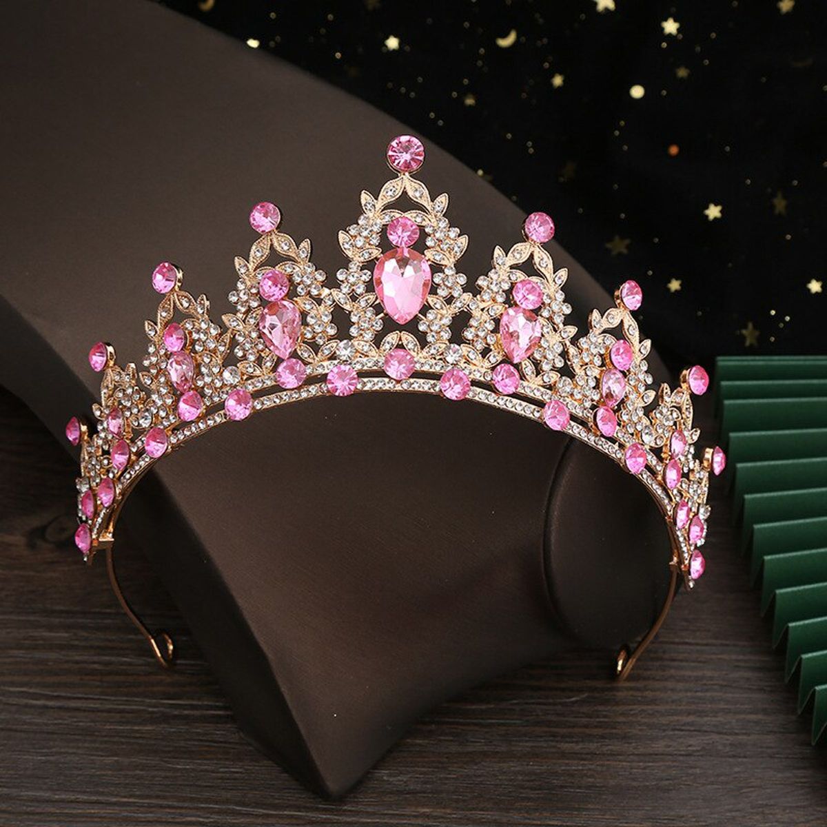 GENERICO - Corona Tiara De Cristal Quinceañeras Novia