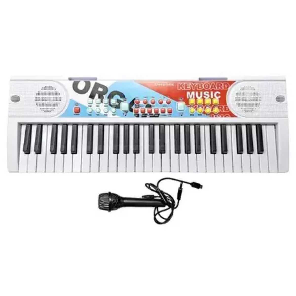 OTRAS MARCAS - Piano Infantil Usb 49 Teclas Microfono Y Melodias 54 Cm