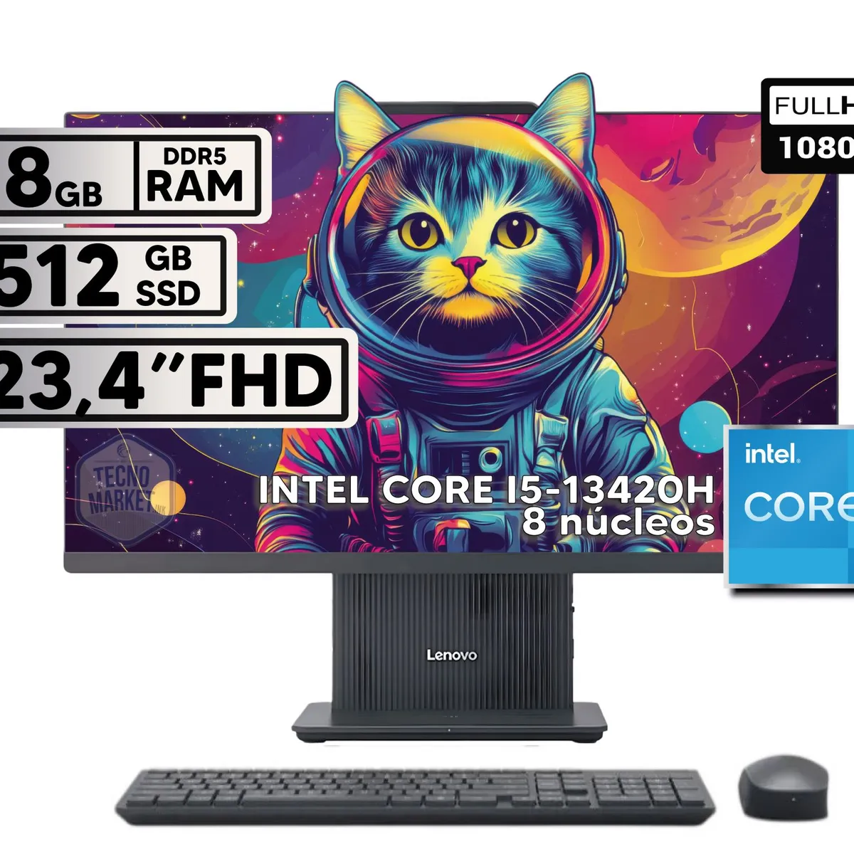 LENOVO - TODO EN UNO LENOVO INTEL CORE I5-13420H 8GB RAM 512GB SSD 238 FHD
