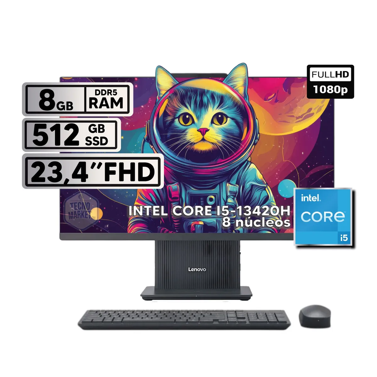 LENOVO - TODO EN UNO LENOVO INTEL CORE I5-13420H 8GB RAM 512GB SSD 238 FHD