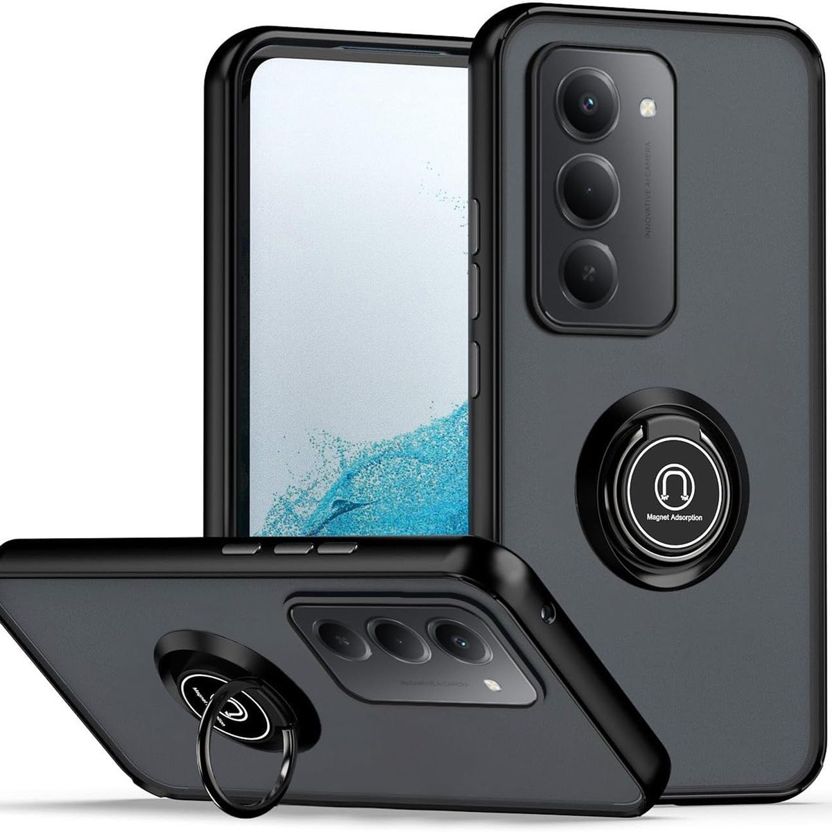 GENERICO - Funda Estuche Anti Golpes Mate Compatible Xiaomi Redmi 15 4G Negro