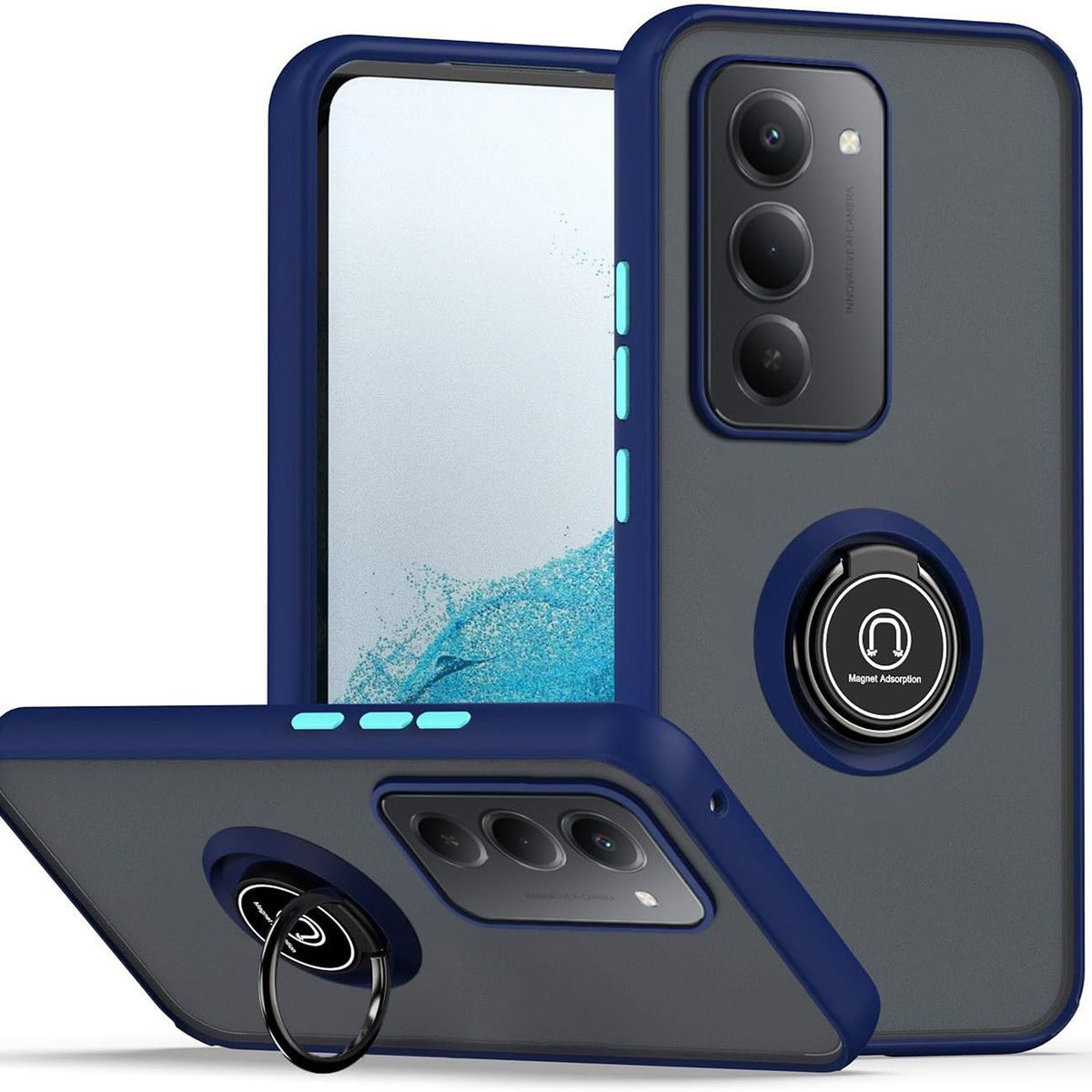 GENERICO - Funda Estuche Anti Golpes Mate Compatible Xiaomi Redmi 15 4G Azul