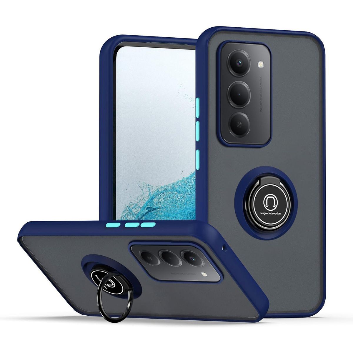 GENERICO - Funda Estuche Anti Golpes Mate Compatible Xiaomi Redmi 15 4G Azul