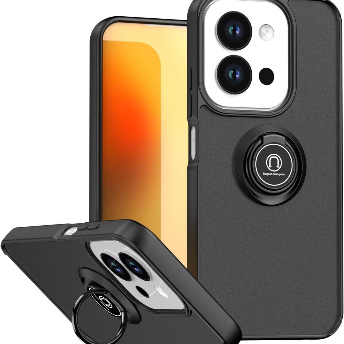 GENERICO - Funda Estuche Anti Golpes Mate Compatible Xiaomi Redmi 15C Negro