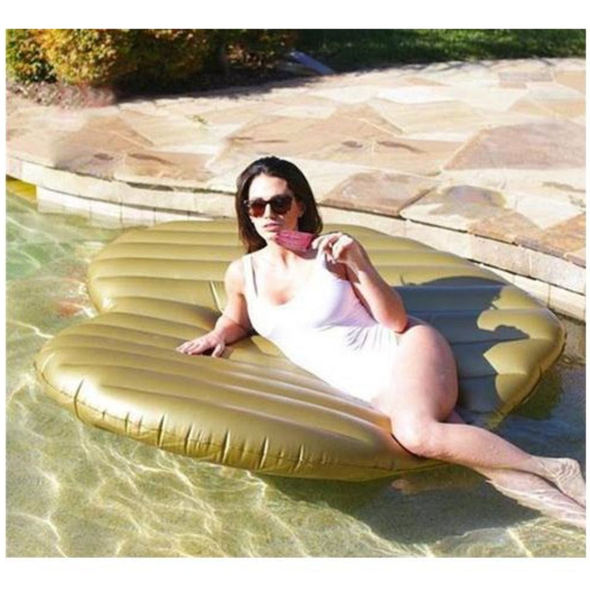 OTRAS MARCAS - Flotador Para Piscina Flotador de Corazon Grande Y Resistente