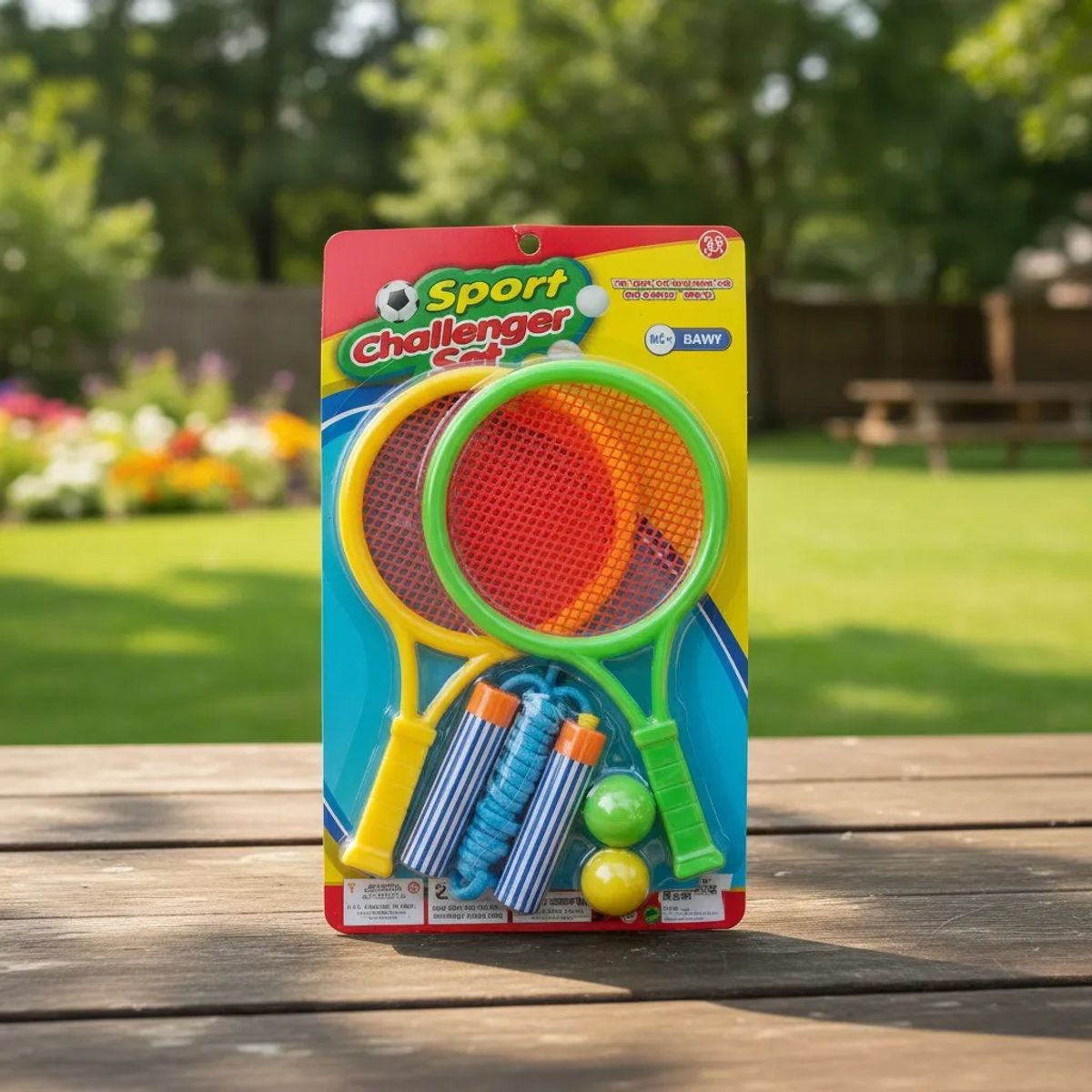 KIDSHOP - Juego De Raquetapelota Y Cuerda Para Saltar X-5237